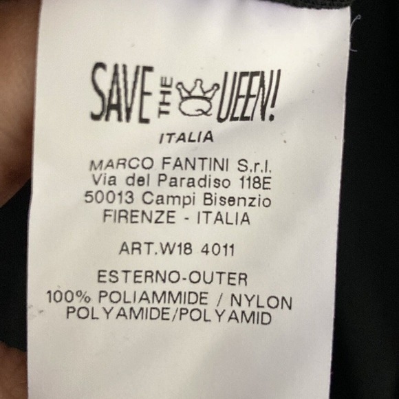 Save The‎ Queen Dress Womens Sz Medium Black Halter Trumpet Train Evening Open - Picture 15 of 16